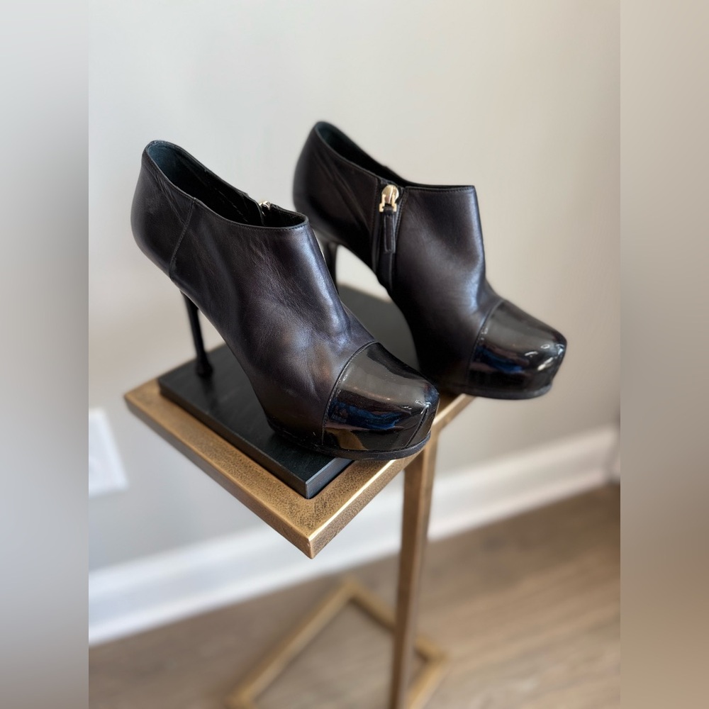 Yves Saint Laurent Tribute Platform Ankle Boots - Picture 5 of 15